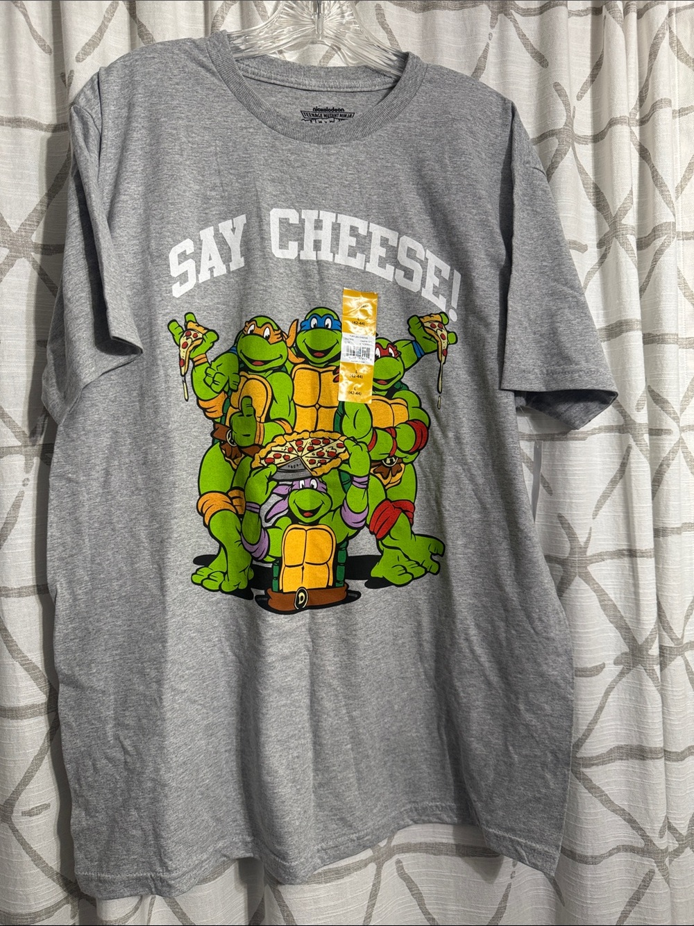 Nickelodeon Grey 'Say Cheese!' Teenage Mutant Ninja Turtles Graphic Tee